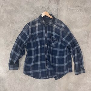 Jeremiah Men’s Button Down Reversible Flannel Shirt. XXL